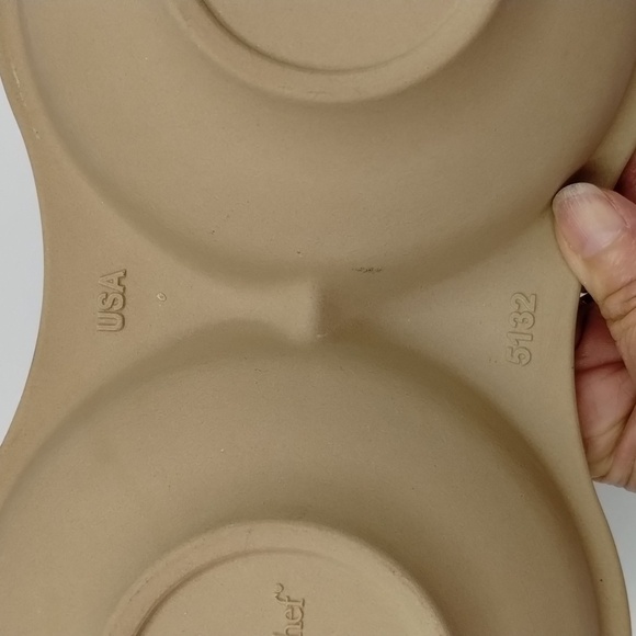 Pampered Chef Double Egg Microwave Cooker Stoneware - Picture 4 of 6